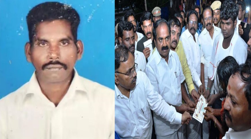வயலில் தேங்கிய மழைநீரை அகற்றிய விவசாயிக்கு நேர்ந்த சோகம்- நிவாரணம் வழங்கி அமைச்சர்