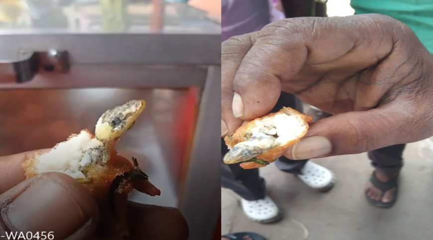 தருமபுரி: டீ கடையில் வாங்கிய வடையில் பல்லி !