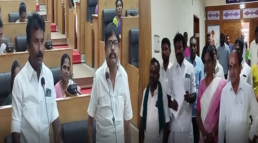 ஸ்மார்ட் சிட்டி திட்ட பணியில் முறைகேடு புகார்- தஞ்சை மாநகராட்சி அதிமுக உறுப்பினர்கள் வெளிநடப்பு