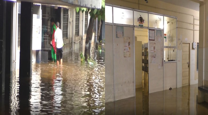 குளம் போல் காட்சி அளிக்கும் கொரட்டூர் இஎஸ்ஐ அலுவலகம், மருந்தகம்- மக்கள் அவதி