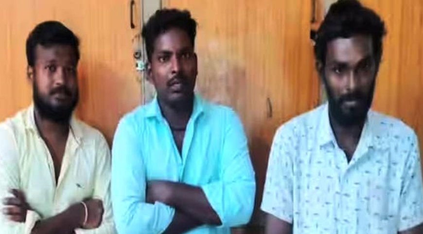 விபத்தில் சிக்கியவரின் இரு சக்கர வாகனத்தை திருடிய மூவர் கைது