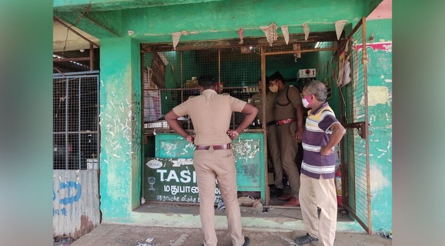 தஞ்சாவூர்:மதுபான கடையின் பூட்டை உடைத்து கொள்ளை
