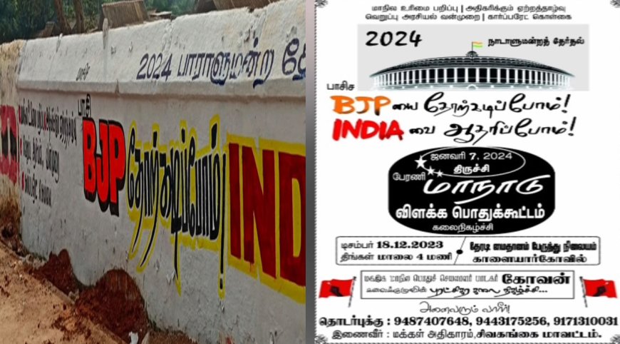 கொலை மிரட்டல் :  சிவகங்கை பாஜக மாவட்டத் தலைவர்  மீது வழக்கு