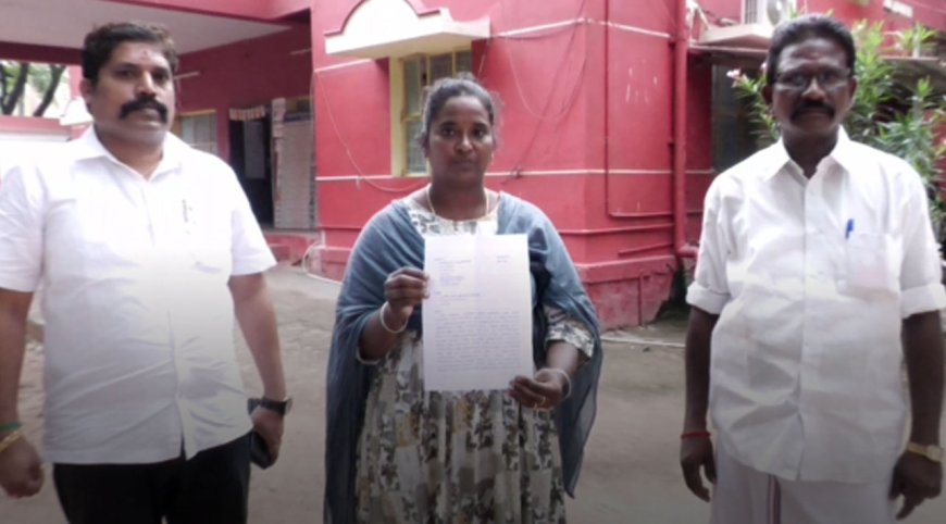 பெண்ணின் வயிற்றில் மருத்துவ பொருளை  வைத்து நடத்தப்பட்ட அறுவை சிகிச்சை