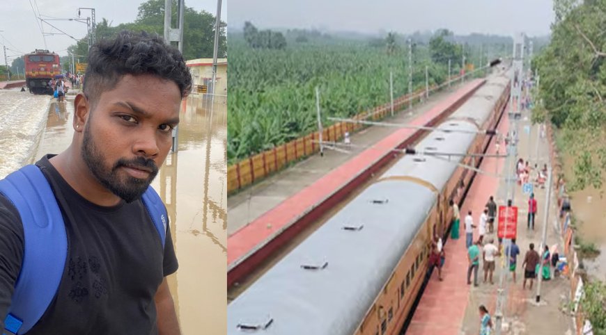 ஸ்ரீவைகுண்டம் ரயில் நிலையத்தில் இருந்து 15 கி.மீ.  நடந்து தப்பித்த   இளைஞர்