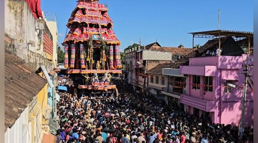 சுசீந்திரம் தாணுமாலய சுவாமி கோவிலில் விமர்சையாக நடந்த மார்கழி தேரோட்டம்