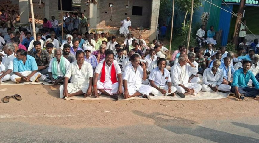 பண்ருட்டி அருகே கிராமத்தை தனி ஊராட்சியாக அறிவிக்கக்கோரி உண்ணாவிரதம்