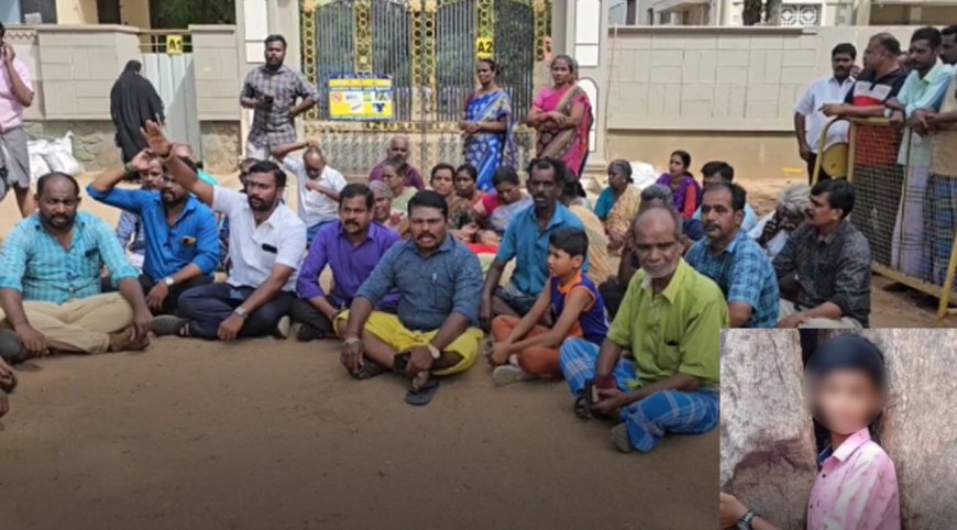 நெல்லை: மாணவன் மரணத்திற்கு நீதி கேட்டு உறவினர்கள் போராட்டம்