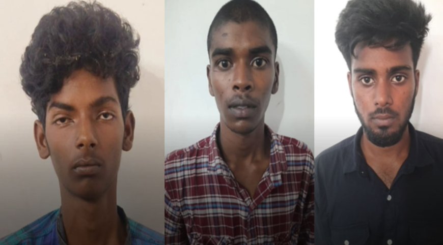 கஞ்சா போதையில் கத்தியை காட்டி மிரட்டிய 3 இளைஞர்கள் கைது