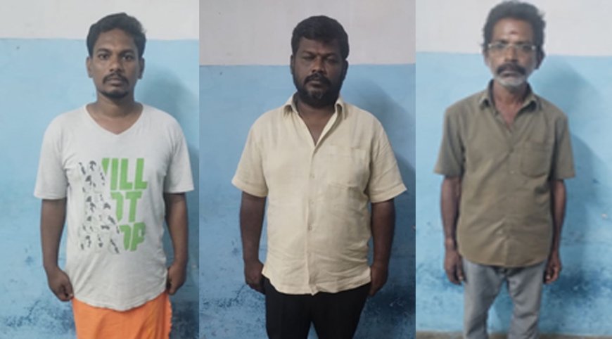 பெண் காவலரை தகாத வார்த்தைகளால் திட்டி சண்டையிட்ட  இந்து முன்னணி நிர்வாகி உள்பட 3 பேர் கைது