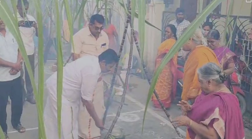 இந்து மக்கள் சார்பில் சனாதனம் போற்றும் பொங்கல்- திமுக எம்.எல்.ஏ பங்கேற்பு