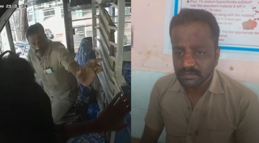நெல்லையில் பேருந்து ஓட்டுநருக்கு அரிவாள் வெட்டு