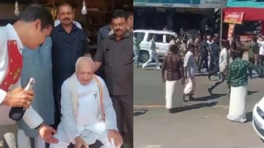 கேரளா ஆளுநர் முஹமது கான் திடீர் தர்ணா  !
