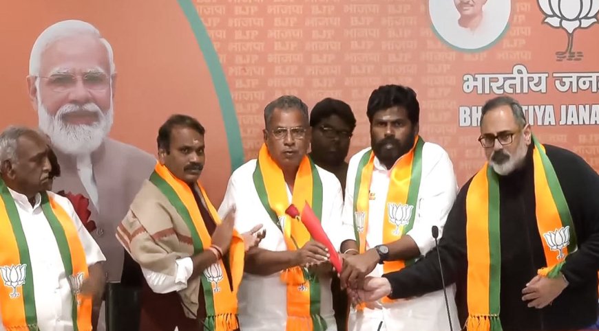 அண்ணாமலை டெல்லி பயணம்-15 முன்னாள் எம்.எல்.ஏக்கள் பாஜகவில் இணைப்பு