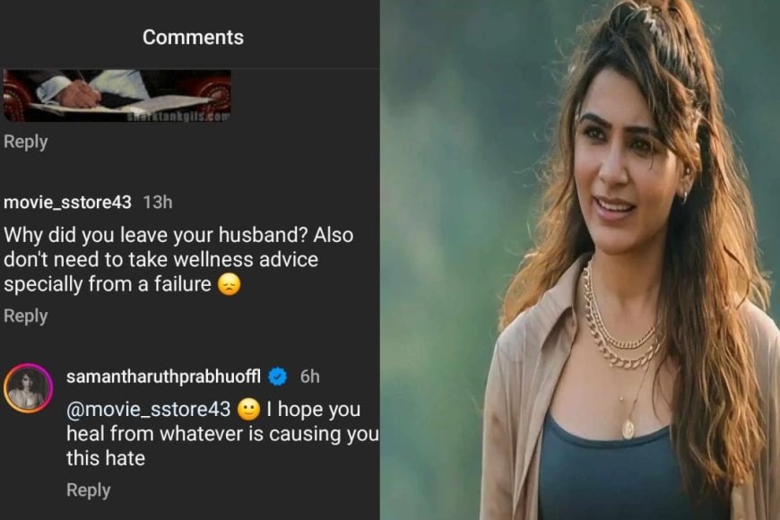 ஏன் சைதன்யாவை பிரிஞ்சீங்க..?  கமெண்டில் சீண்டிய ரசிகர்.. நெத்தியடி பதில் கொடுத்த சமந்தா..!
