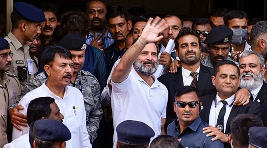 அமித்ஷா குறித்து அவதூறு பேச்சு-நீதிமன்றத்தில் ராகுல் காந்தி இன்று நேரில் ஆஜர்..!