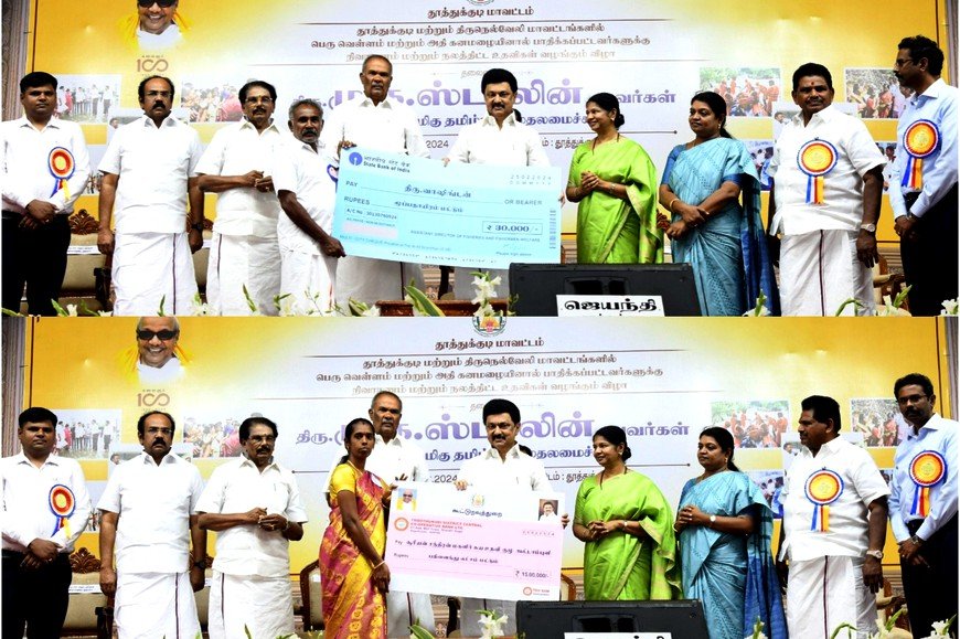 ஒரு ரூபாய் கூட தரவில்லை; நீங்கள் பேசலாமா?  - முதலமைச்சர் மு.க.ஸ்டாலின் சாடல்