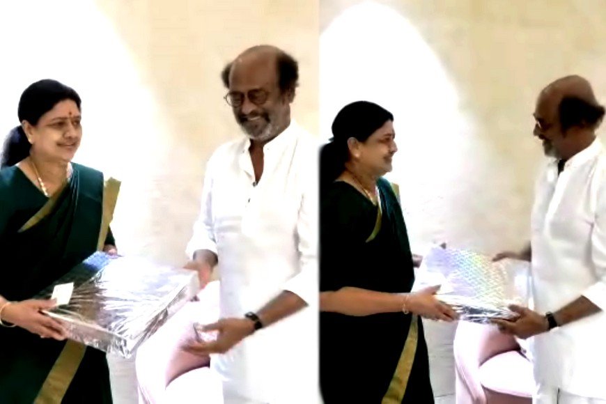 “அரசியல் கேள்வி வேண்டாம்” - சசிகலா நிகழ்ச்சியில் ரஜினிகாந்த்