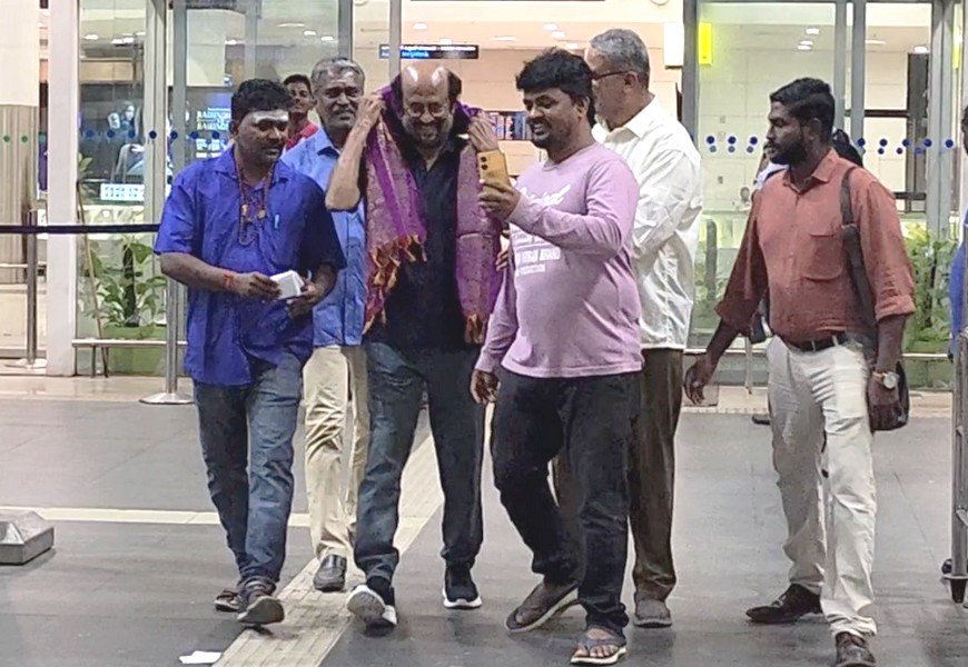 விறுவிறுப்பாக நடைபெறும் வேட்டையன் படப்பிடிப்பு... சென்னை திரும்பிய சூப்பர் ஸ்டார்...
