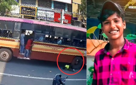 ஓடும் பேருந்திலிருந்து இறங்க முயன்றபோது நேர்ந்த விபரீதம்; சிறுவன் உயிரிழப்பு!