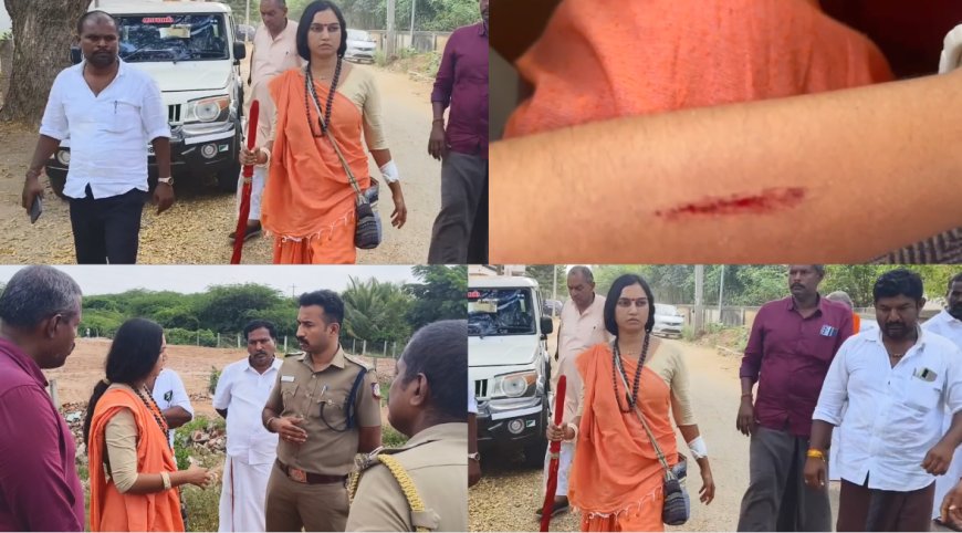 உ.பியைச் சேர்ந்த இளம் துறவி மீது தாக்குதல்...! பரமக்குடியில் பரபரப்பு...! 