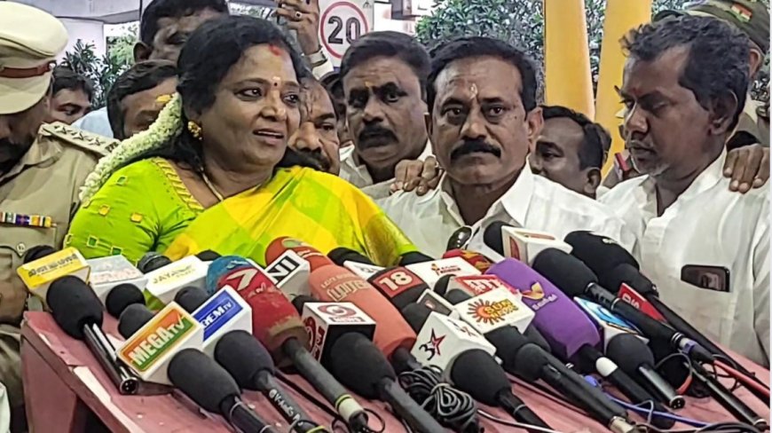மக்கள் பணிக்காகவே ஆளுநர் பதவியை ராஜினாமா செய்தேன்... தமிழிசை செளந்தரராஜன் உருக்கமான பேச்சு...