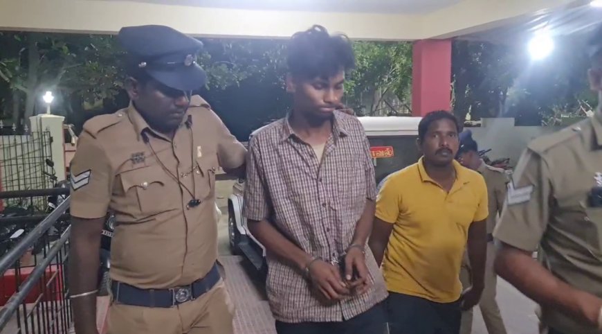 தப்பியோடிய இளைஞர்....ரவுண்டு கட்டிய போலீசார்...