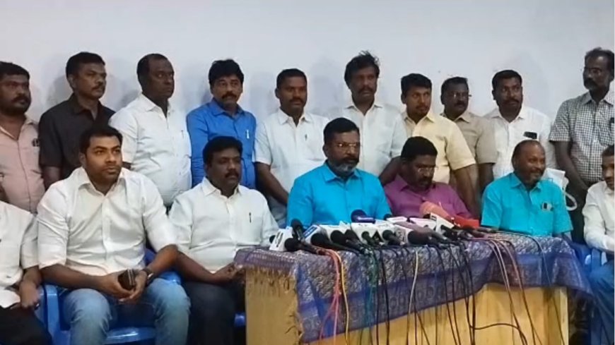 தேர்தலில் போட்டியிடும் விசிக வேட்பாளர்கள் யார் யார்? அறிவித்தார் தொல். திருமாவளவன்...