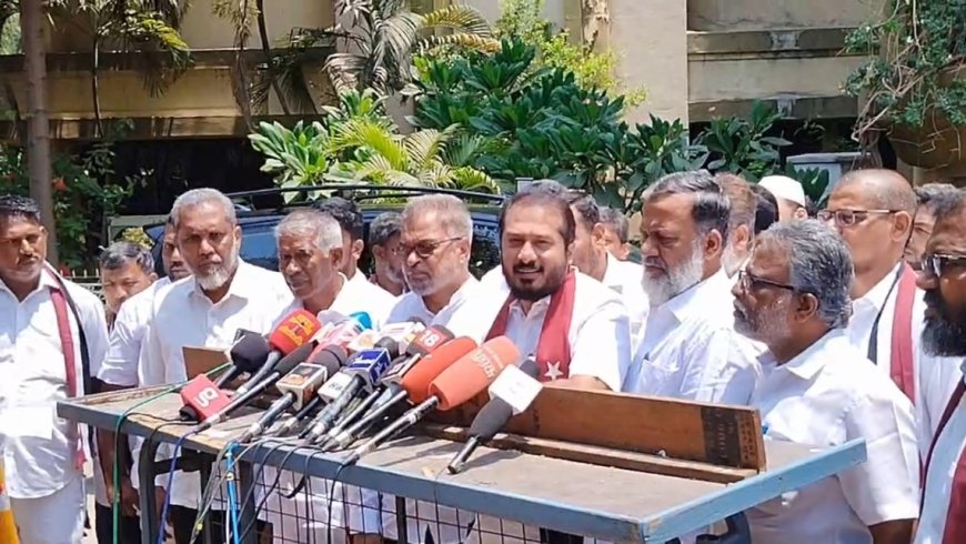 "திமுக கூட்டணிக்கே எங்கள் ஆதரவு"  - எம்.ஜே.கே தலைவர் தமிமுன் அன்சாரி உறுதி...