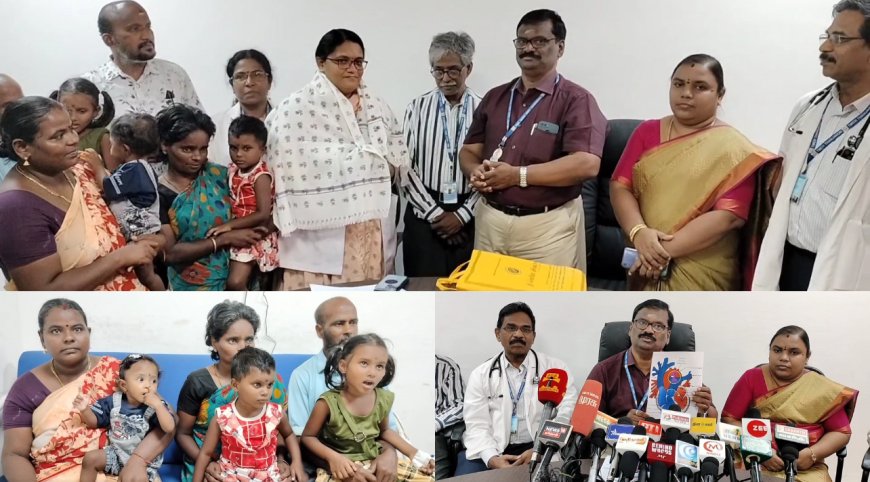 பிறவி இருதய குறைபாடு...அறுவை சிகிச்சையின்றி மருத்துவர்கள் சாதனை...