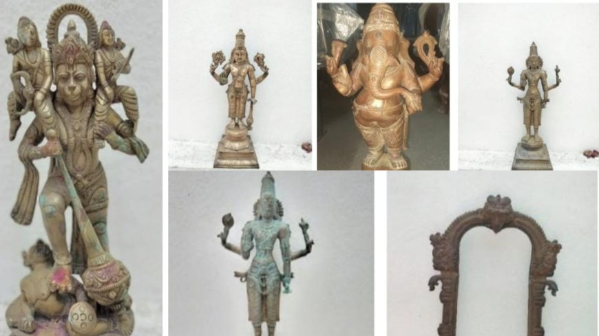அதிரடி ரெய்டு... 2 நாட்களில் 6 சாமி சிலைகள் மீட்பு... 11 பேர் கைது...