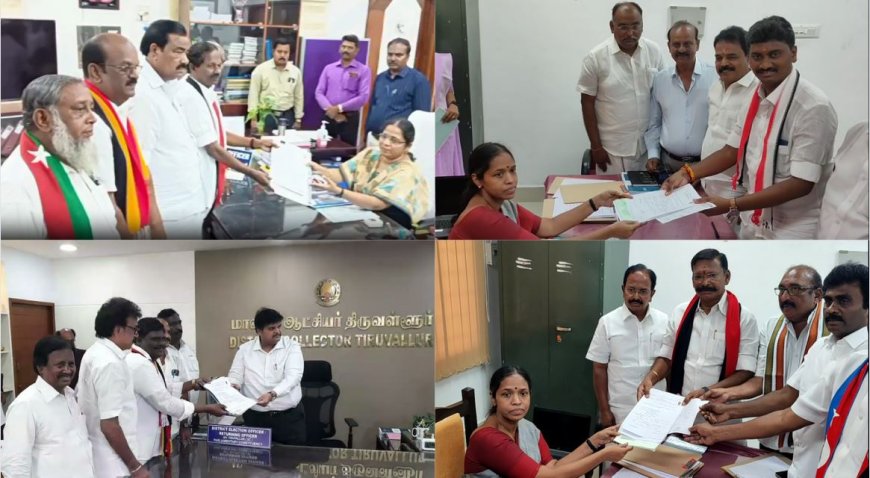 பிரதான கட்சிகளின் வேட்பாளர்கள் வேட்புமனு தாக்கல்..