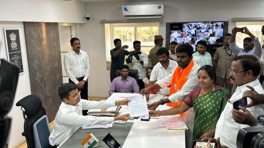 எதிர்பார்ப்பை ஏற்படுத்தும் கோவை தொகுதி...   வேட்புமனுத் தாக்கல் செய்த அண்ணாமலை...