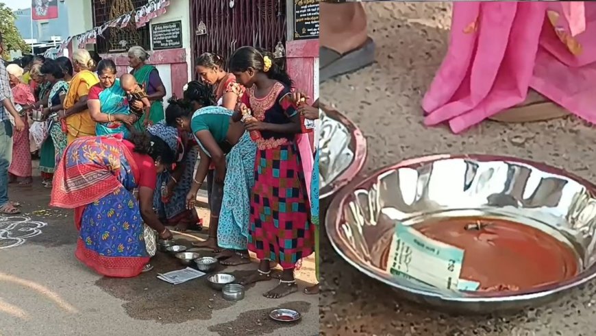 தேர்தல் பறக்கும்படைக்கே விபூதி அடித்த அதிமுகவினர்..! என்னா ஒரு டெக்னிக்கு..!
