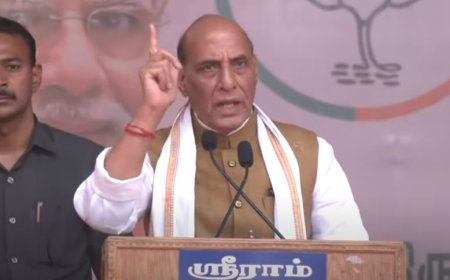 "தமிழ், உலகின் பழமையான, அழகான மொழி" - பிரசாரத்தில் ராஜ்நாத் சிங் புகழாரம்