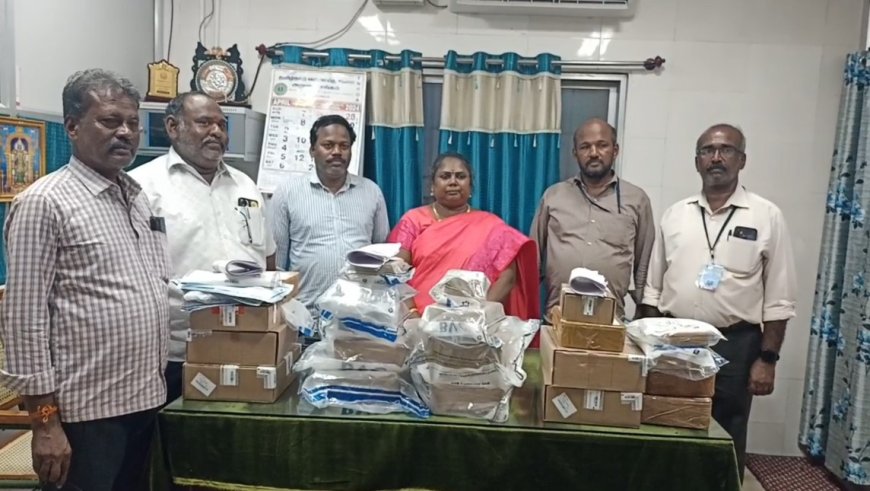 விருதுநகரில் உரிய ஆவணமில்லாத 16.7 கிலோ தங்க நகைகள் பறிமுதல்..! கருவூலத்தில் ஒப்படைப்பு...