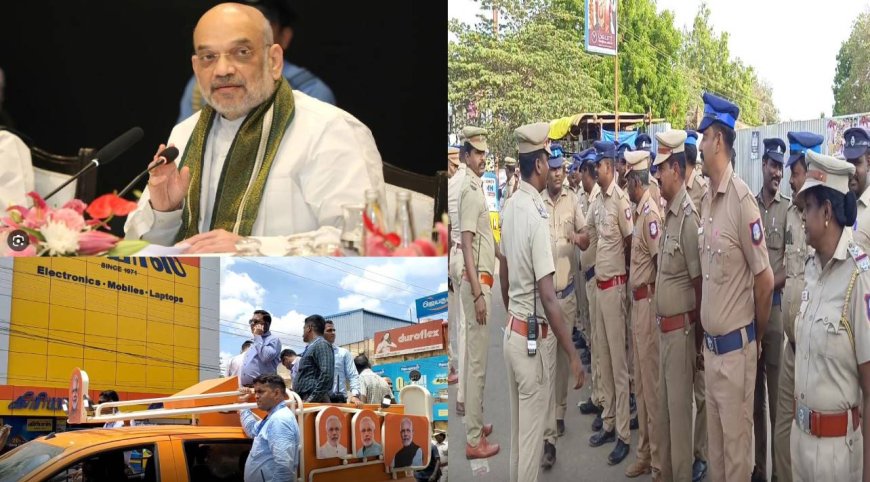 மதுரை மீனாட்சியை தரிசிக்கும் அமித்ஷா.. காரைக்குடியில் ரோடு ஷோ.. பல அடுக்கு பாதுகாப்பு