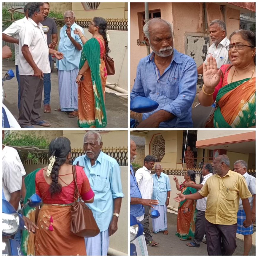 "உன்ன என்ன பண்றேனு பாரு..." வாக்குச்சாவடி நிலை அலுவலருடன் திமுகவினர் வாக்குவாதம்...!