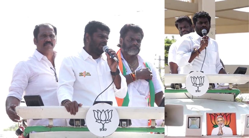 "கோவையை புறக்கணித்த ஆட்சியாளர்கள்..." தண்ணீர் பஞ்சத்துக்கு இதுதான் காரணம்... பிரசாரத்தில் போட்டுடைத்த அண்ணாமலை!
