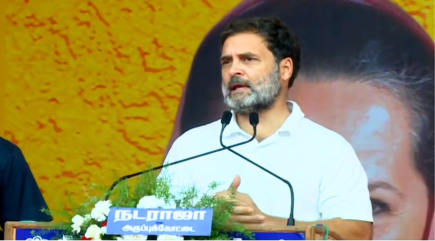 "நாட்டில் நடப்பது தத்துவப் போர்" தமிழ், தமிழர்களைத் தொட முடியாது.. சூளுரைத்த ராகுல்காந்தி!