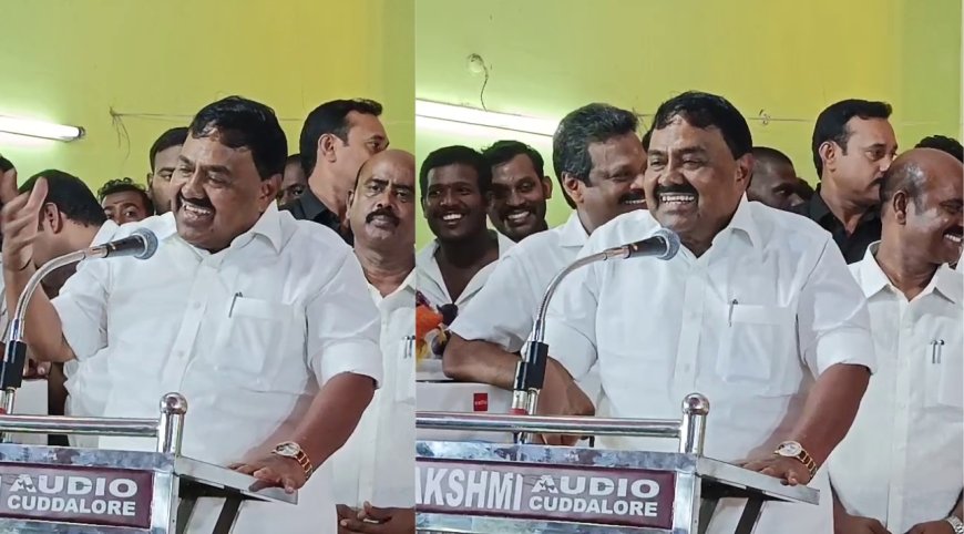 பானை, தீப்பெட்டி லாம் சின்னமா? கடலுரில் அமைச்சர் ராஜகண்ணப்பன் கலாய்