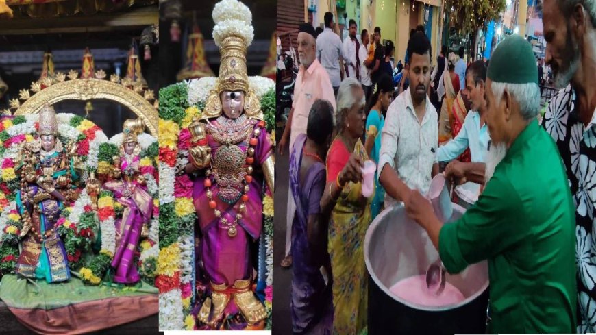 பாவாக்காய் மண்டபம் வந்த மீனாட்சி சுந்தரேஸ்வரர்.. பக்தர்களின் தாகம் தீர்த்த இஸ்லாமியர்கள்.. மதுரையில் நெகிழ்ச்சி