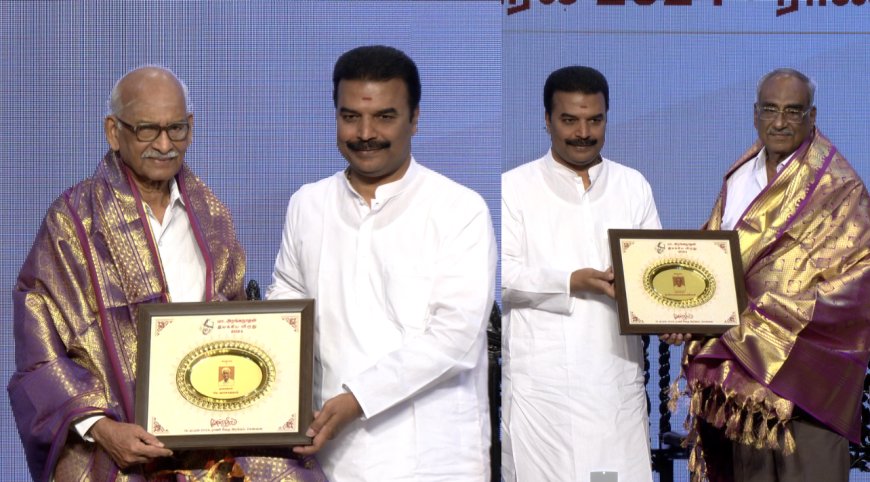 மா. அரங்கநாதனின் படைப்புகள் உலகத்தன்மை வாய்ந்தவை... நீதியரசர் ஆர்.மகாதேவன் புகழாரம்