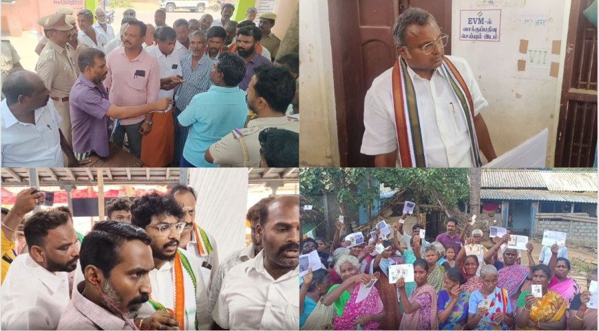 தேர்தல் திருவிழா 2024 ... பரபரப்பான வாக்குச்சாவடிகள்.. ஓர் சுவாரஸ்ய தொகுப்பு! 