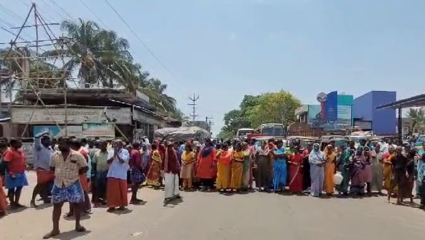 "குடிநீர் எங்க?" - தென்காசியில் மக்கள் சாலைமறியல்..