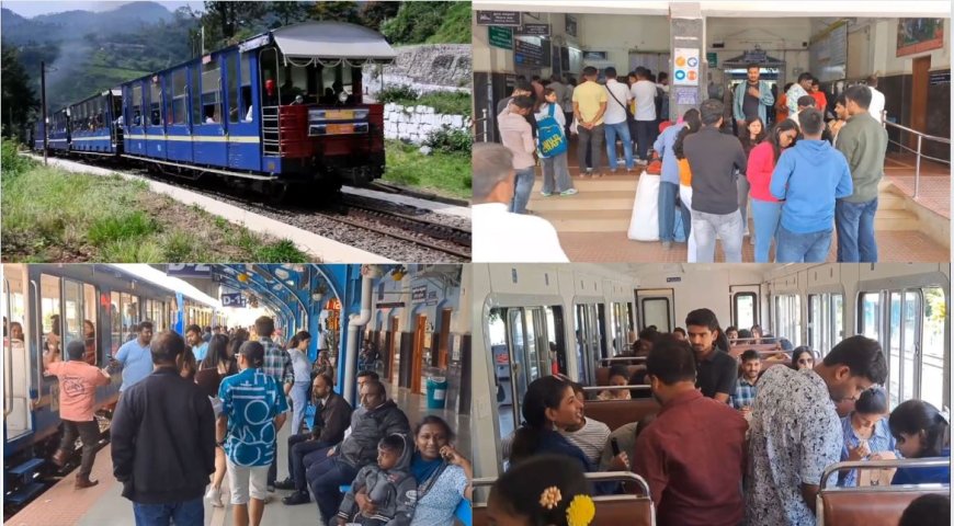 நெஞ்சு உச்சு கொட்டித் தவிக்குது தைய தையா... மலை ரயிலில் குதூகலப் பயணம்..