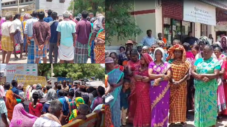 நிலம் ஆக்கரமிப்பு.. ஆட்சியர் அலுவலகத்தை முற்றுகையிட்ட கிராம மக்கள்.. தென்காசியில் பரபரப்பு