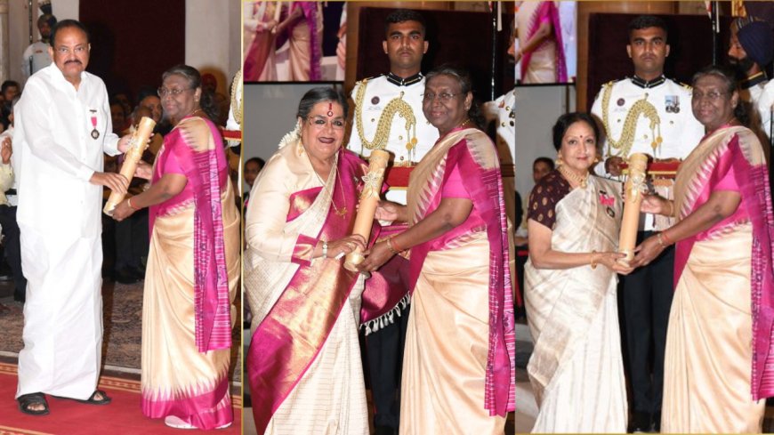 2024ஆம் ஆண்டுக்கான பத்ம விருதுகள்...குடியரசுத் தலைவர் திரௌபதி முர்மு வழங்கி கௌரவிப்பு..