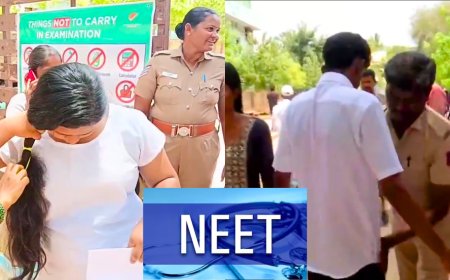 நீட் தேர்வு தொடக்கம்... பலத்த சோதனை.. எத்தனை பேர் பங்கேற்பு தெரியுமா?..