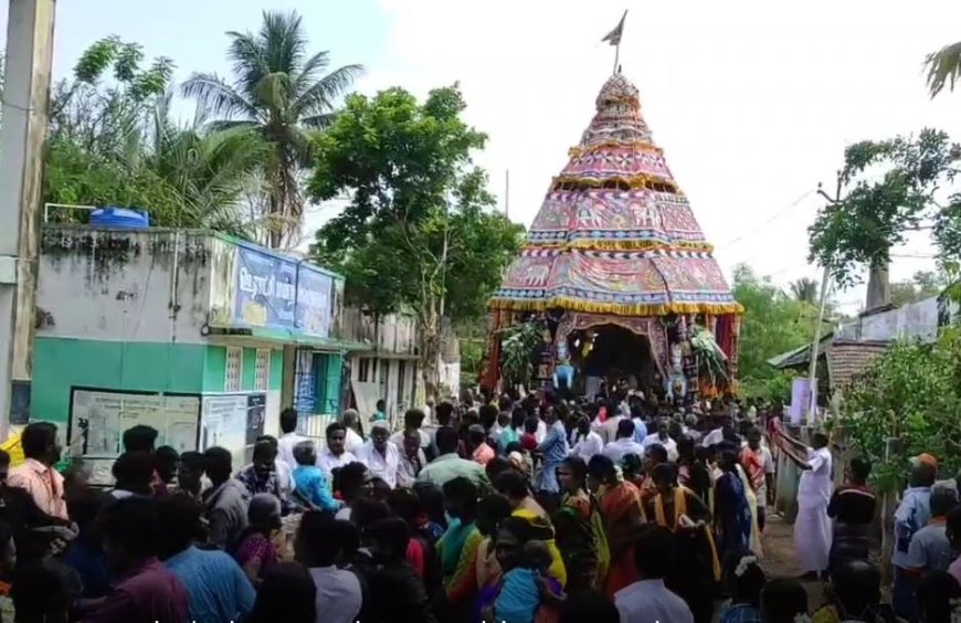 40 ஆண்டுகளுக்குபின் தேரோட்டம்.. சக்கரம் உடைந்ததால் அதிர்ச்சி... அறநிலையத்துறைதான் காரணமா?